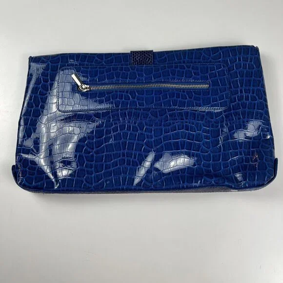 White House Black Market bag clutch blue (No Strap) - Picture 5 of 11
